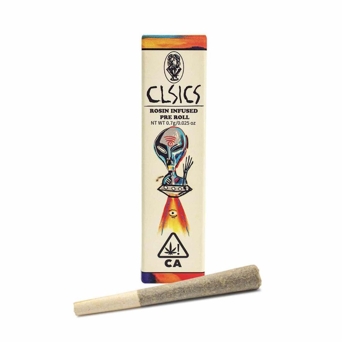 Clsics - Single Rosin Infused Pre Roll | Rainbow Beltz .7g
