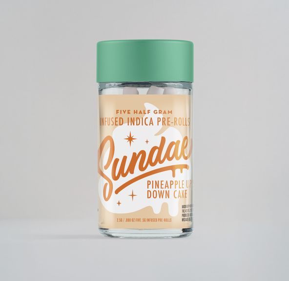 Sundae - Pineapple Upside Down Cake 5pk Infused Pre Rolls 2.5g