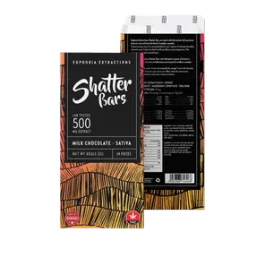 Euphoria Extract Shatter Bar Milk Chocolate Sativa 500mg