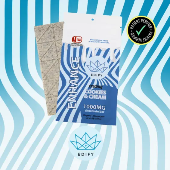 1000mg THC Cookies & Cream Chocolate Bar 65.00 g