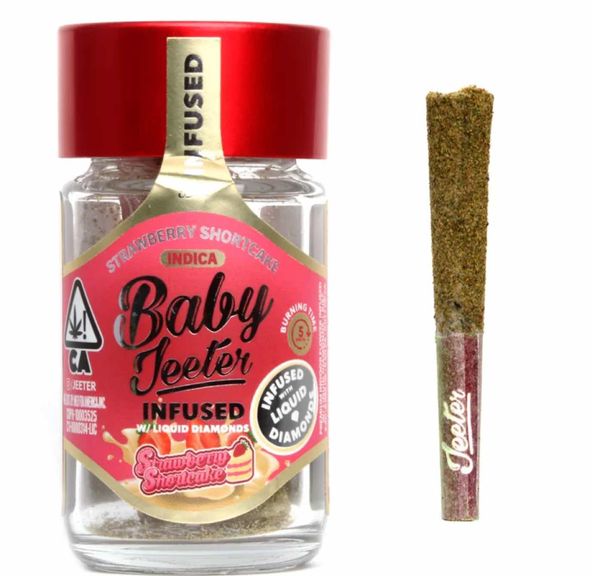 Baby Jeeter Infused - Strawberry Shortcake (5 pack ) THC: 45.12%