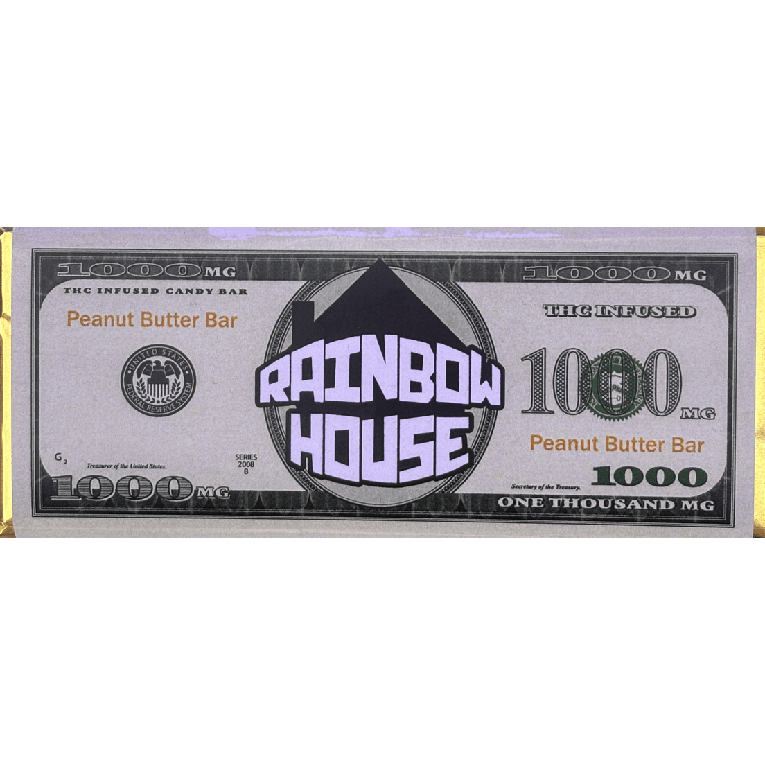 # Rainbow House Peanut Butter Bar 1000mg