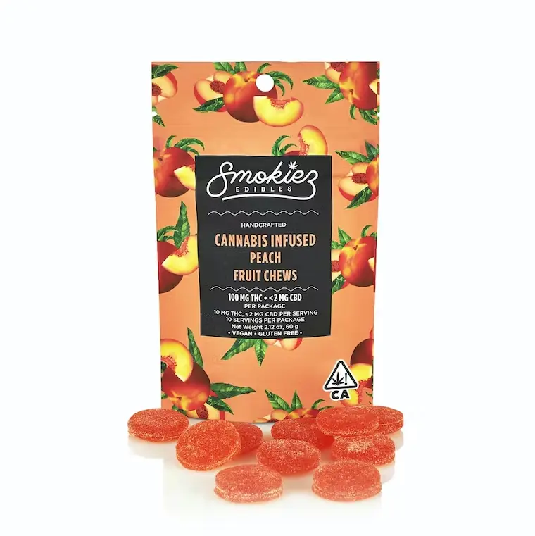 Smokiez Fruit Chews Sweet Peach 100mg
