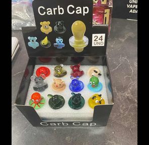 animal carb cap display