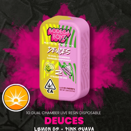 Deuces Lemon OG x Pink Guava Live Resin Disposable Vape