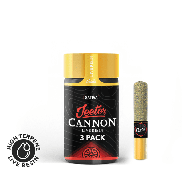 Jeeter | Cannons | Infused Prerolls | 3 x .5g | Live Resin | Lambs Bread