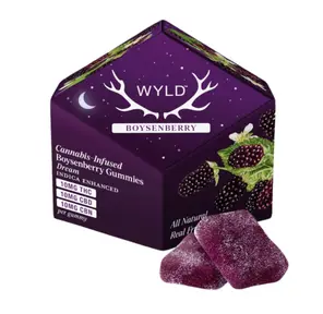 Wyld Fruit Chews Boysenberry 100mg THC / 100mg CBD / 100mg CBN 1:1:1