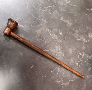12" wooden classic long pipe $20