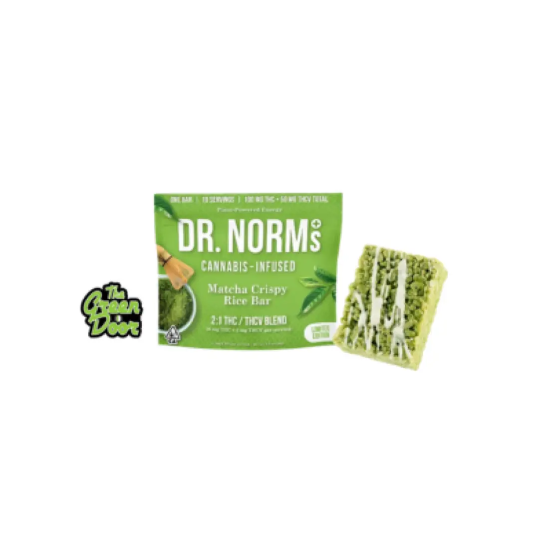 Dr. Norm's - Matcha Crispy Rice Bars - 100mg