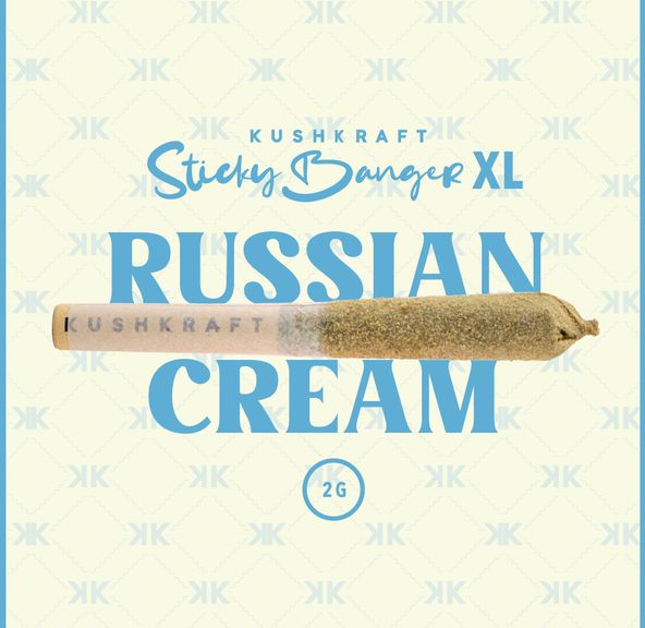 1 x 2G XL Infused Sticky Banger Hybrid Russian Cream by KushKraft