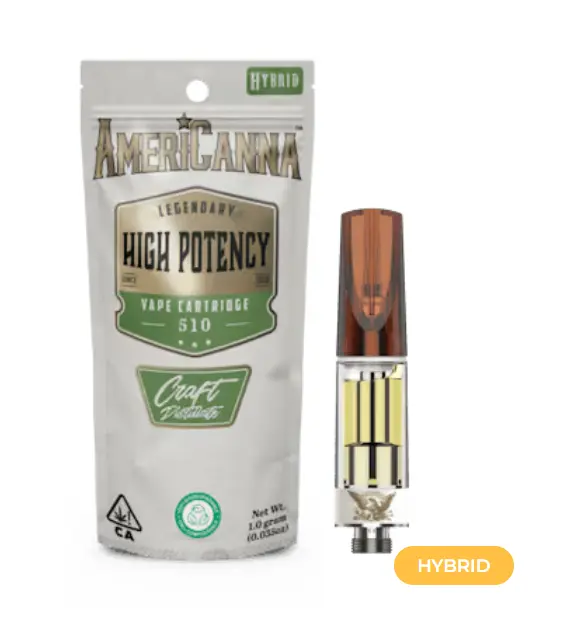 AmeriCanna - Alien Kush High Potency Distillate Vape Cart 1g