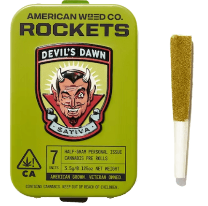 American Weed Co. Infused Pre-roll Pack Devil's Dawn 3.5g