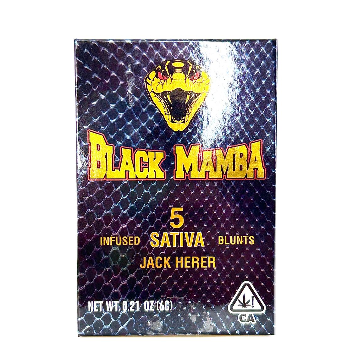 BLACK MAMBA - Jack Herer - 5pk x 1.2g = 6g, INFUSED BLUNTS!