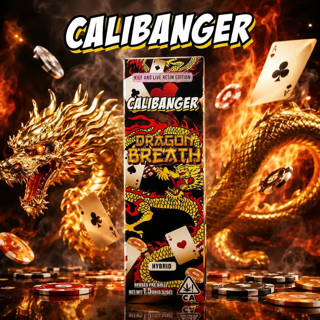 Cali Banger - Dragon Breath Infused Pre-Roll - 1.5g