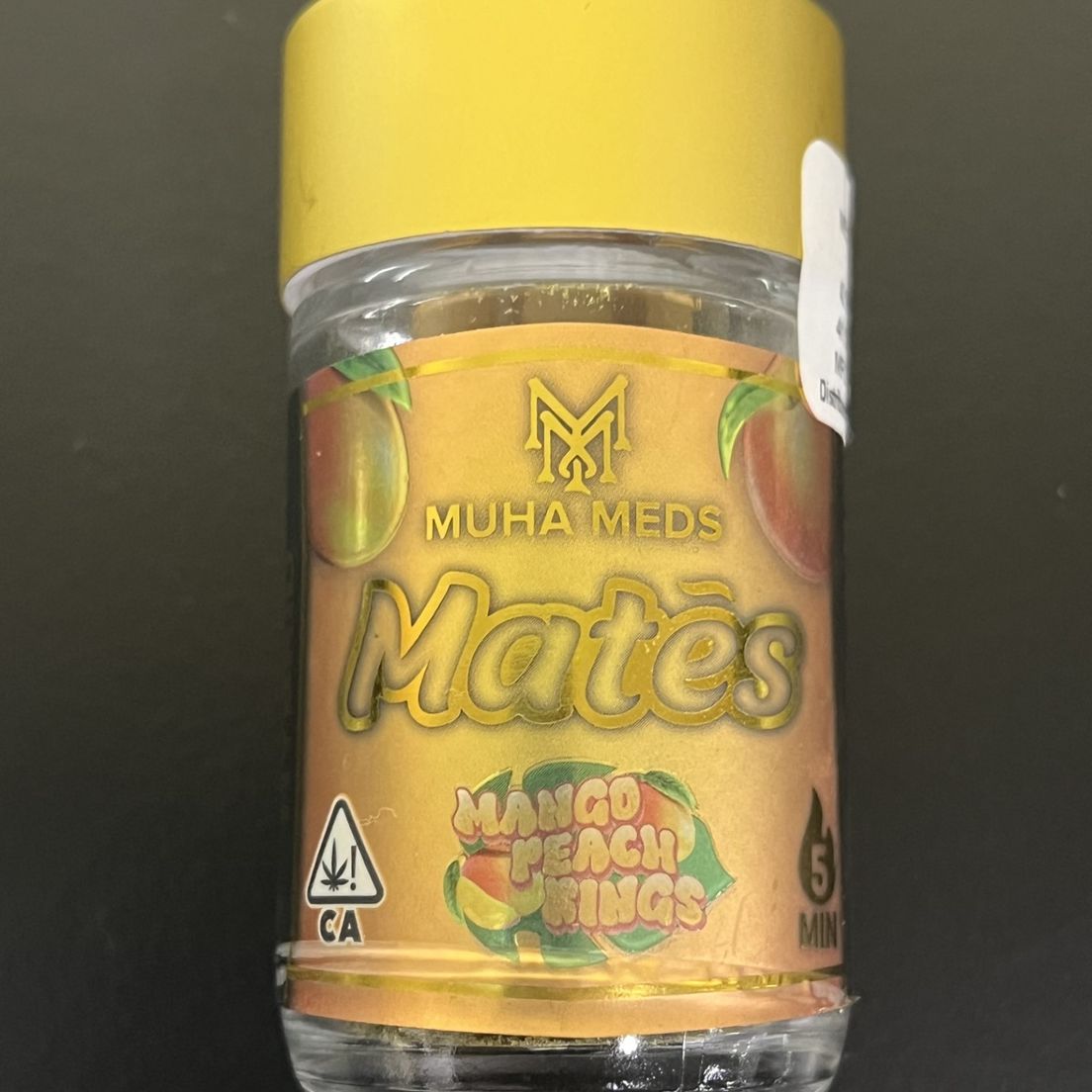Muha Meds | Infused Preroll | Mango Peach Rings | 3g | H