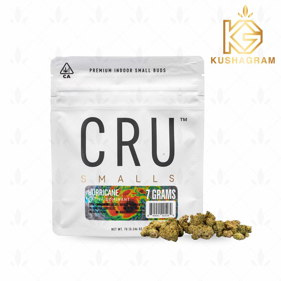 CRU Cannabis - 7g Smalls - Hurricane 7g at KUSHAGRAM