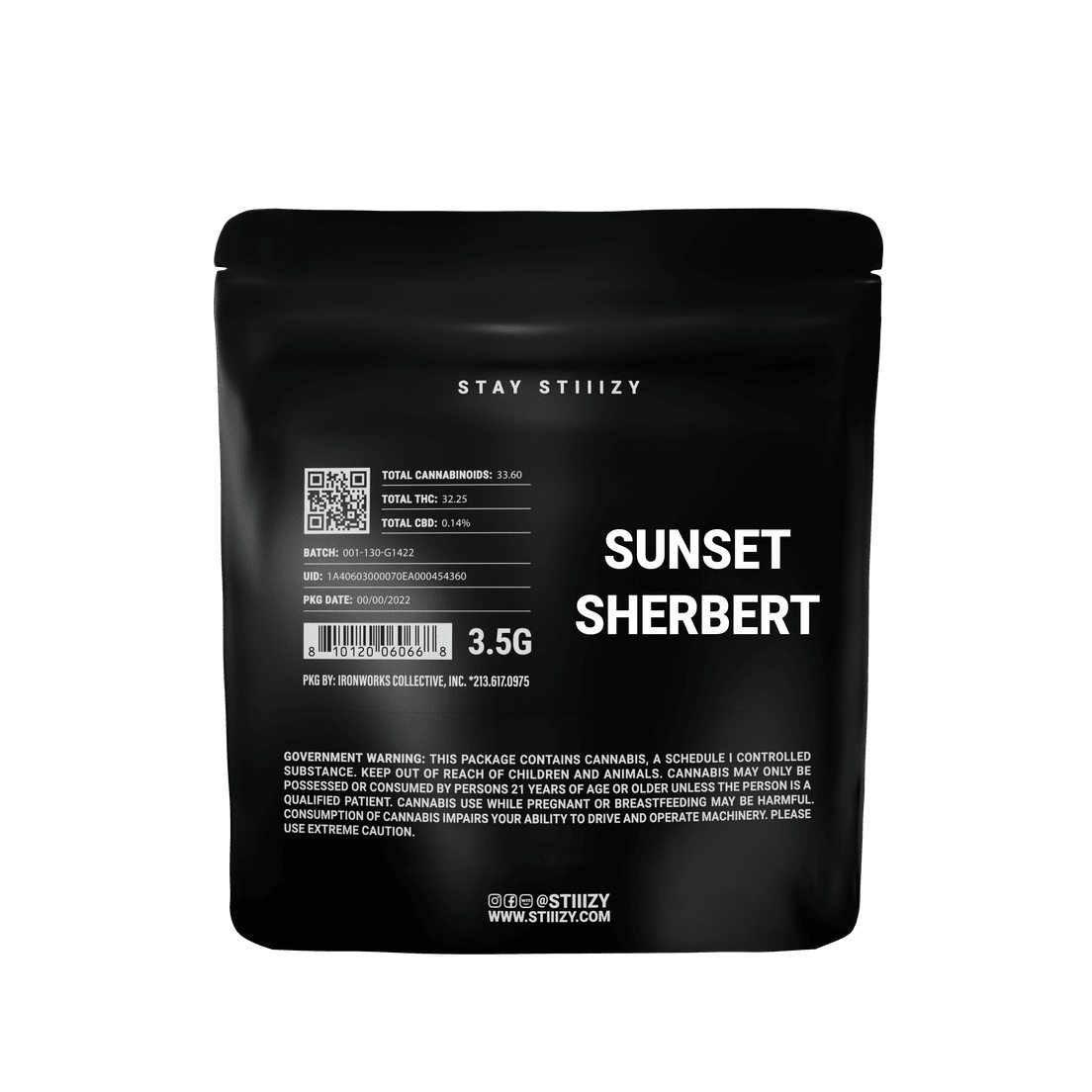 3.5G BLACK LABEL - SUNSET SHERBERT