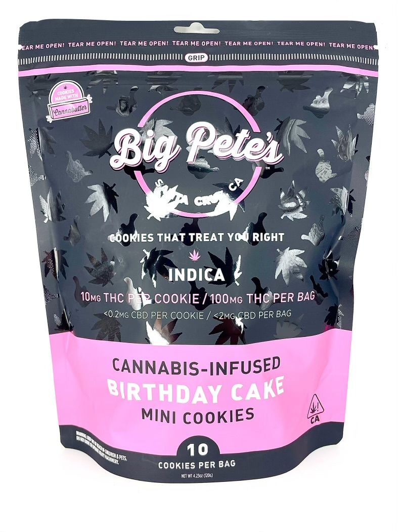 Big Pete’s - Birthday Cake - Indica! - 100mg, NEW LOWER PRICE!