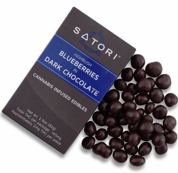 Satori - Dark Chocolate infused blueberries 100mg