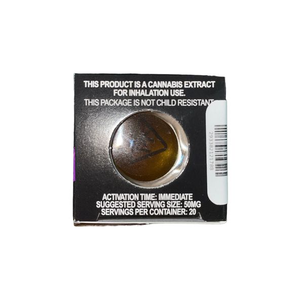 1. Speedy Weedy 1g THC Live Resin Sauce - Bubba Zkittlez (I) *MFG 03/25/22*
