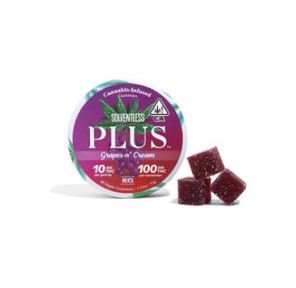 Plus Gummies SS Grapes N Cream 100mg