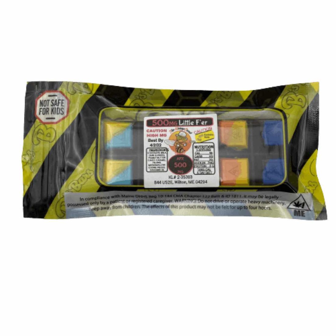 HCF B’s Little F’er 500mg Full Spectrum Chocolate Bar