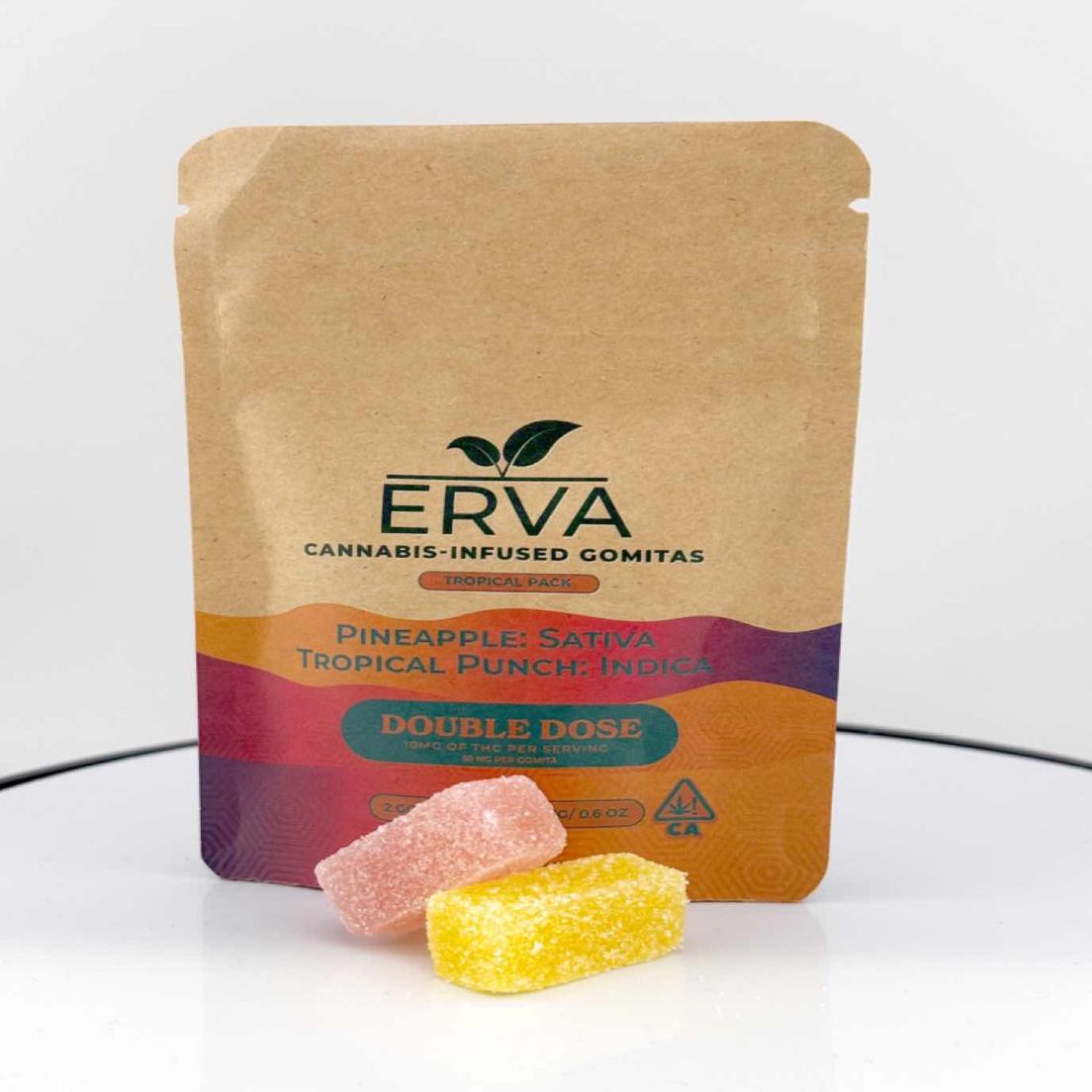 ERVA - TROPICAL PUNCH DOUBLE DOSE - 100MG SPLIT SATIVA AND INDICA