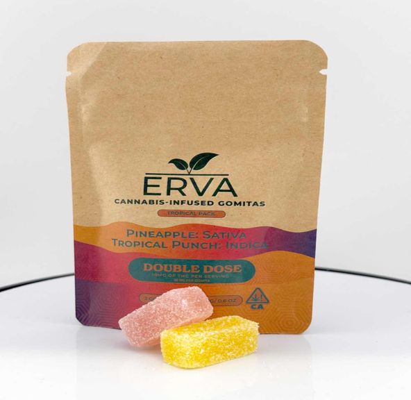 ERVA - TROPICAL PUNCH DOUBLE DOSE - 100MG SPLIT SATIVA AND INDICA