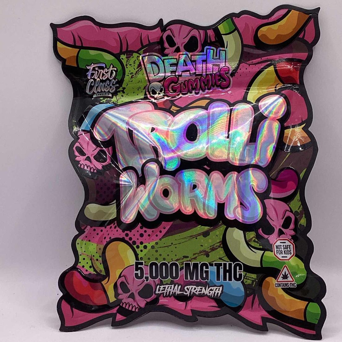 Death Gummies - Edibles - Trolli Worms - 5000MG