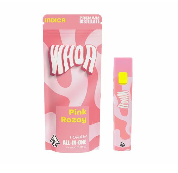 WHOA Pink Rozay AIO Vape 1G