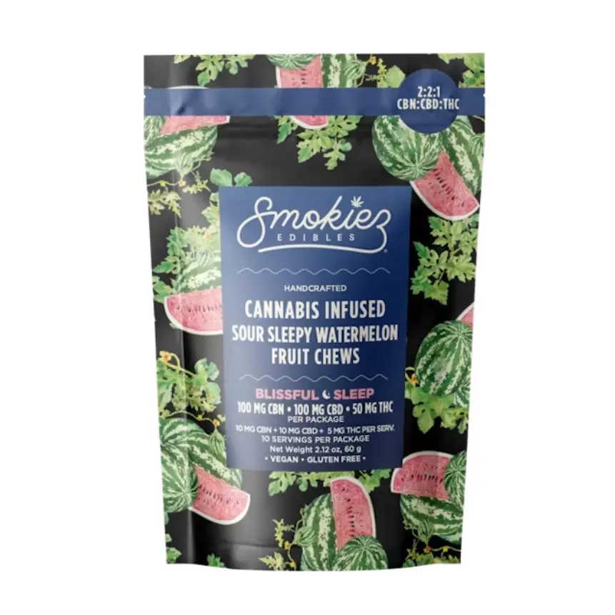 2:2:1 CBN/CBD/THC Blissful Sleep Sour Watermelon 100mg 60.00 g