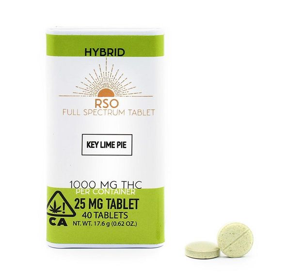 25mg Tablets - Hybrid - Key Lime Pie - 1000mg Package Emerald Bay Extracts
