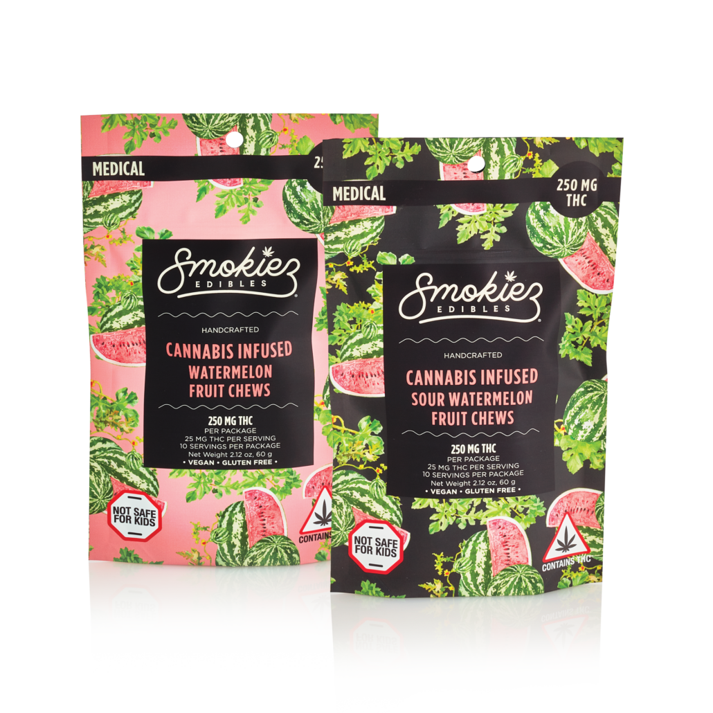 Smokiez - Gummiez - Sour Watermelon Fruit Chews - THC - 250mg