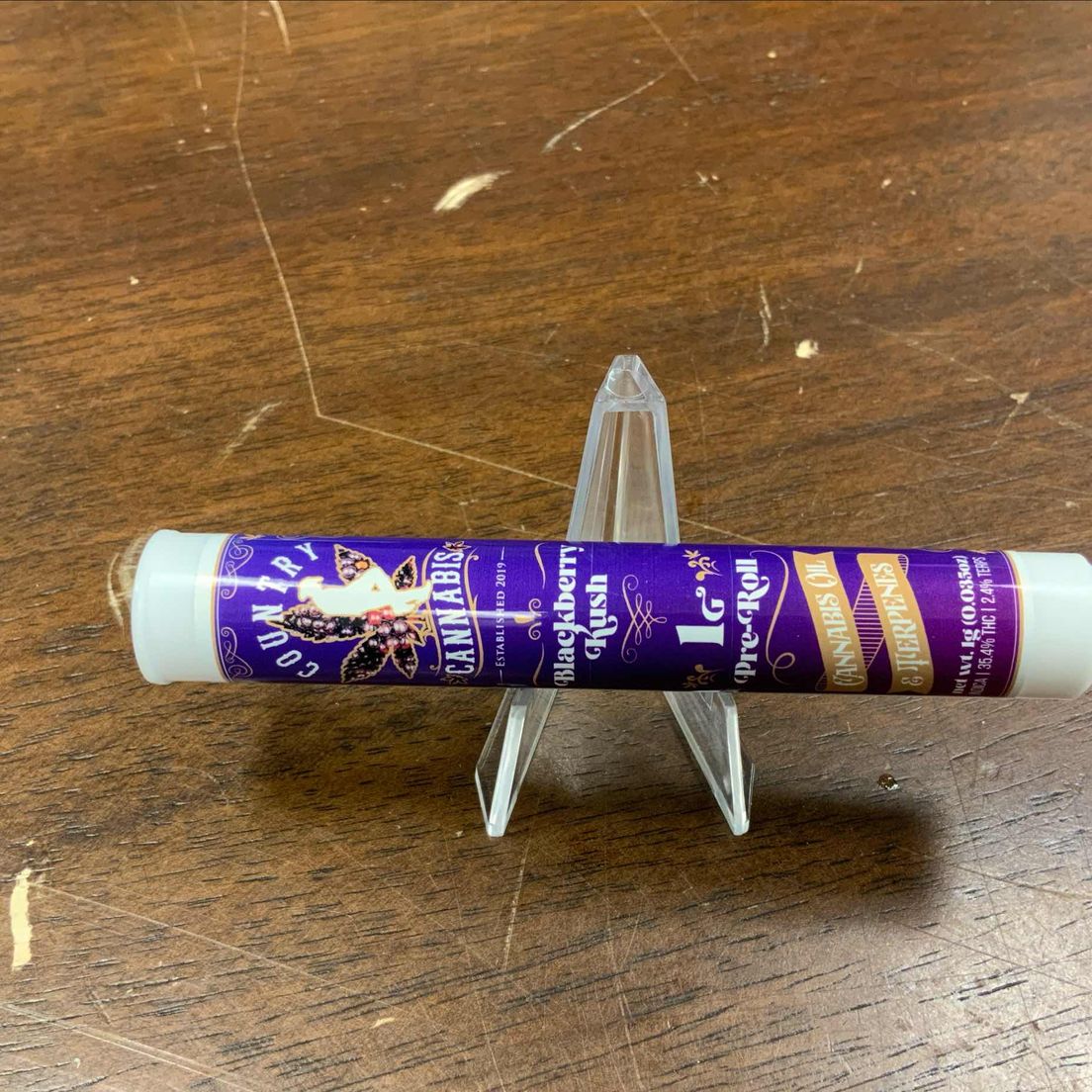 Blackberry Kush Country Cannabis Infused Preroll 1g