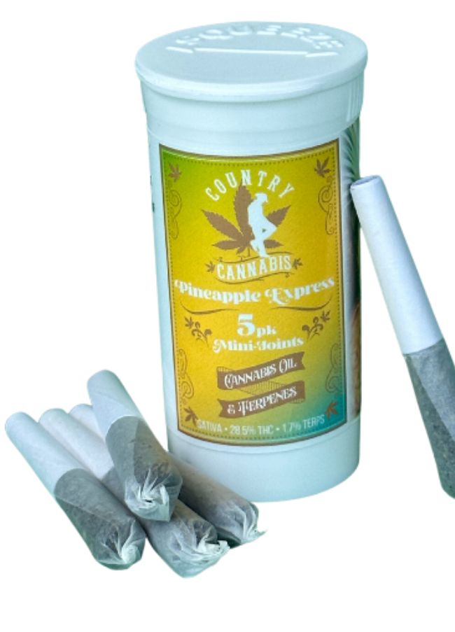 Country Cannabis - 2g Infused Mini Pre- Roll 5 Pack - Boysenberry Waffle