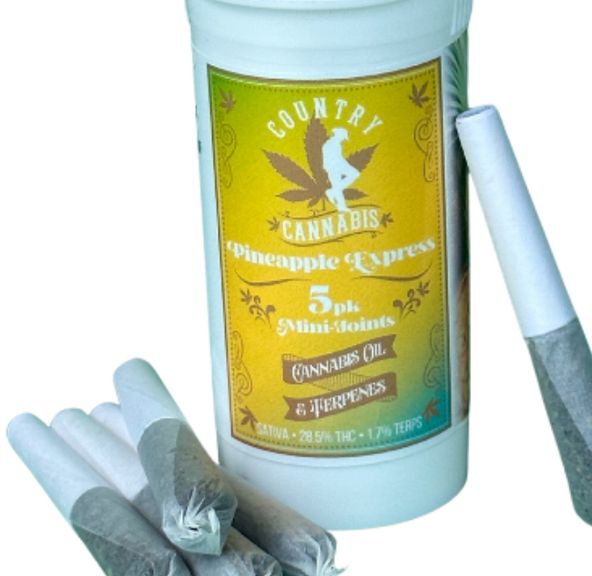 Country Cannabis - 2g Infused Mini Pre- Roll 5 Pack - Boysenberry Waffle