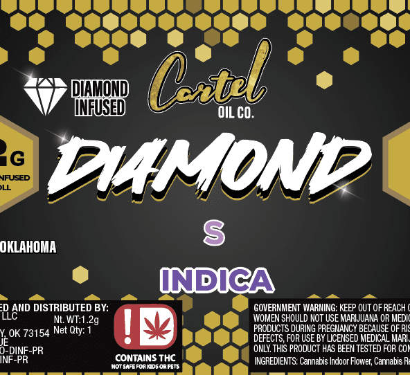 Cartel Oil Co - Diamond Infused Pre-Roll 1.2g - Hybrid - Apple Fritter