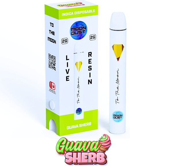 Moondust - 2G - LIVE RESIN DISPOSABLE - Guava Sherb - INDICA