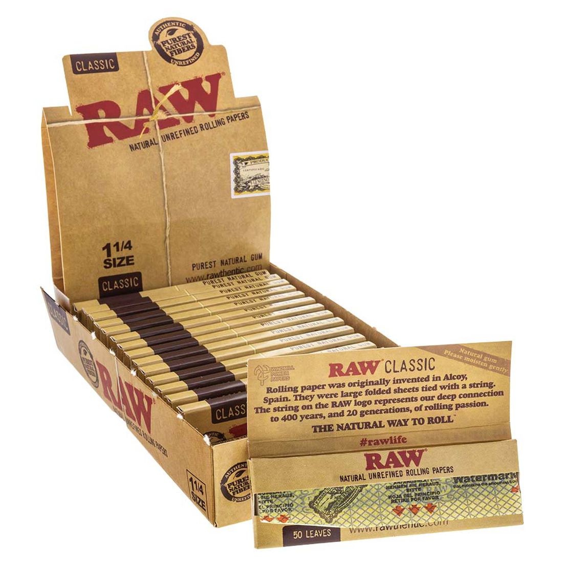 Raw Classic king Size Slim Rolling Paper (HEMP)