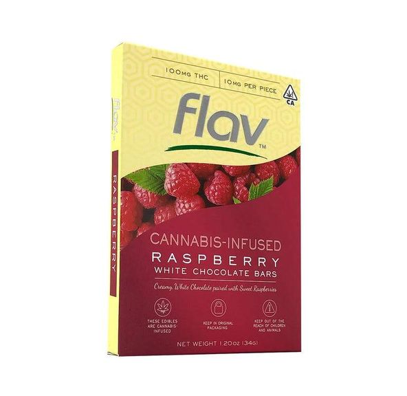 Flav - Raspberry White Chocolate Bars