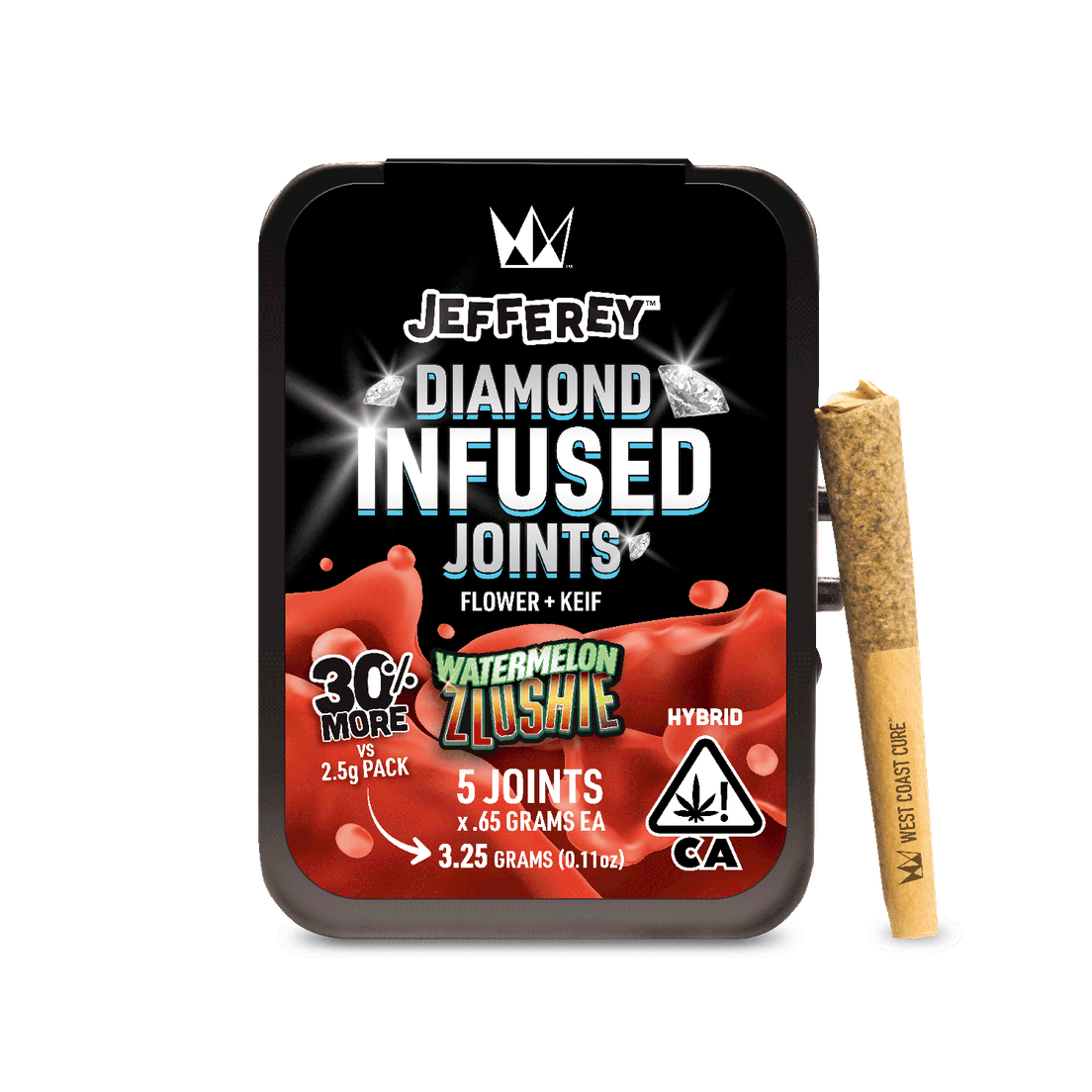 Watermelon Zlushie - Jefferey Infused Joint .65g 5 Pack