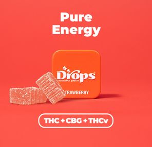 Drops Singles Strawberry 50mg THC / 50mg CBG / 100mg THCV