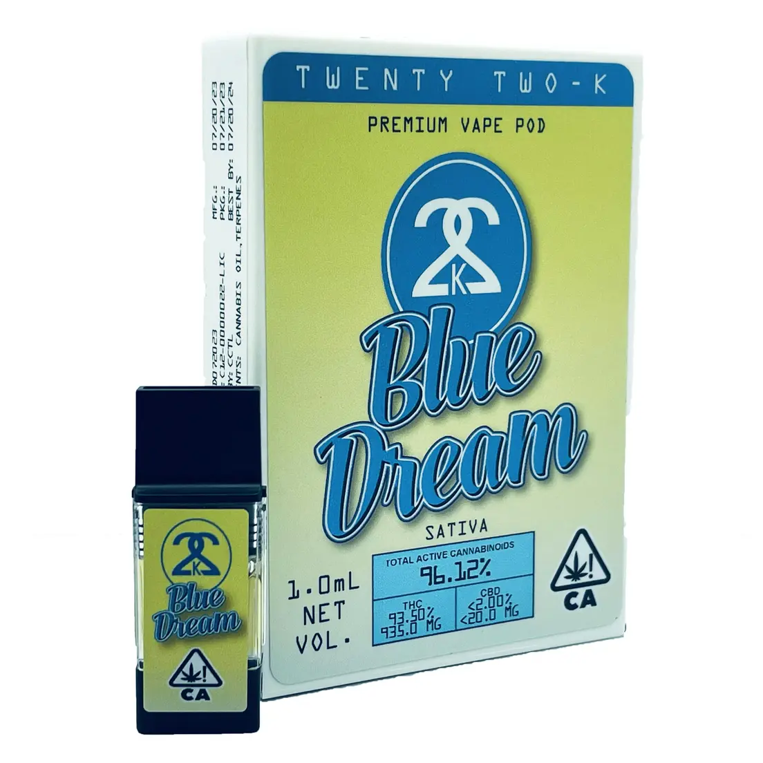 22K | PlugPlay Compatible | Pod | 1g | Distillate | Blue Dream