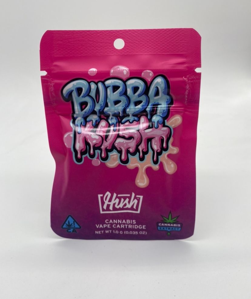 Bubba Kush (indica) - 1g Cartridge (THC 92%) by HUSH **Buy 2 for $50**