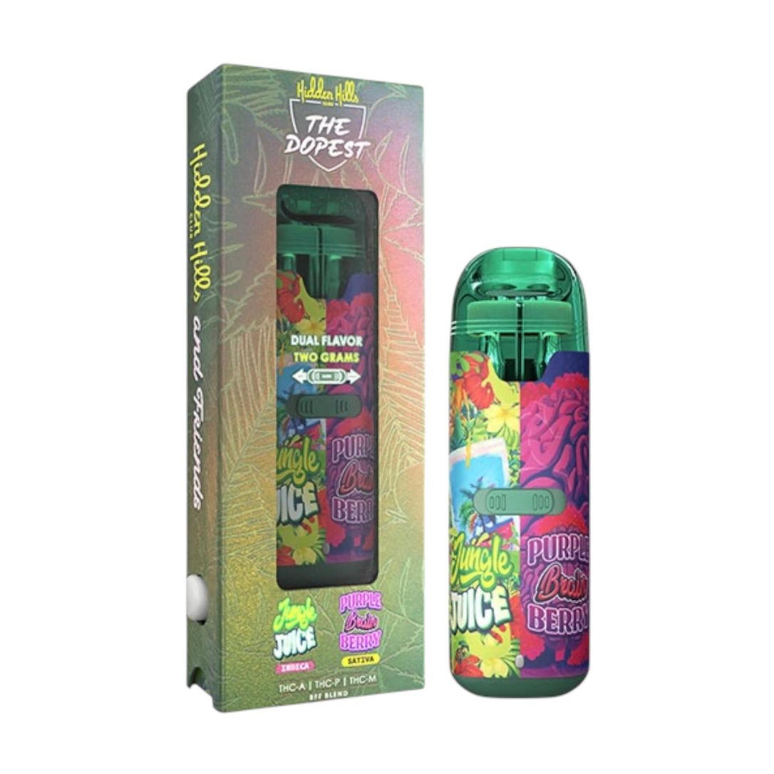 Hidden Hills 2G Disposable & Friends Dual Jungle Juice - Purple Brain Berry