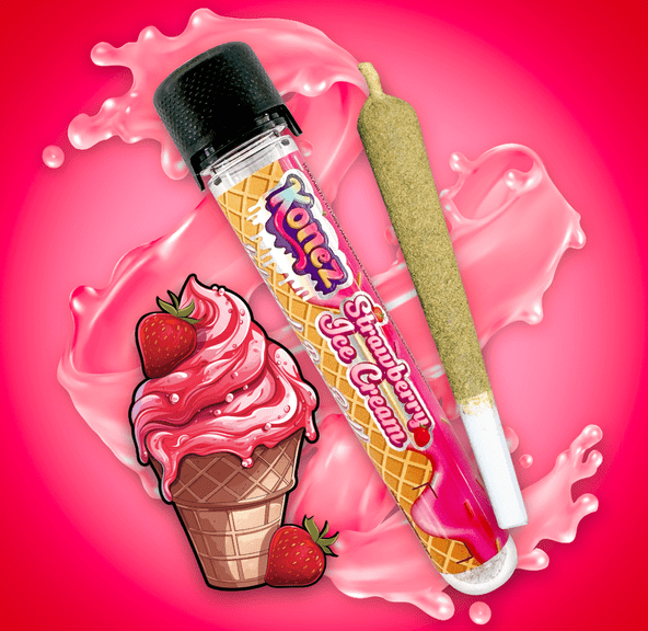 KONEZ Strawberry Ice Cream Infused Pre Roll 1.2g