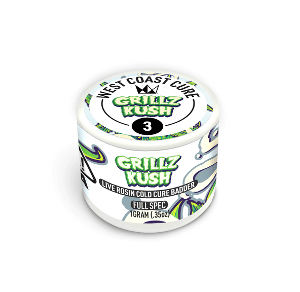 Grillz Kush - Live Rosin Cold Cure Badder - T3