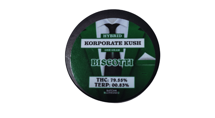 Korporate Kush 1g Concentrate - Donny Burger
