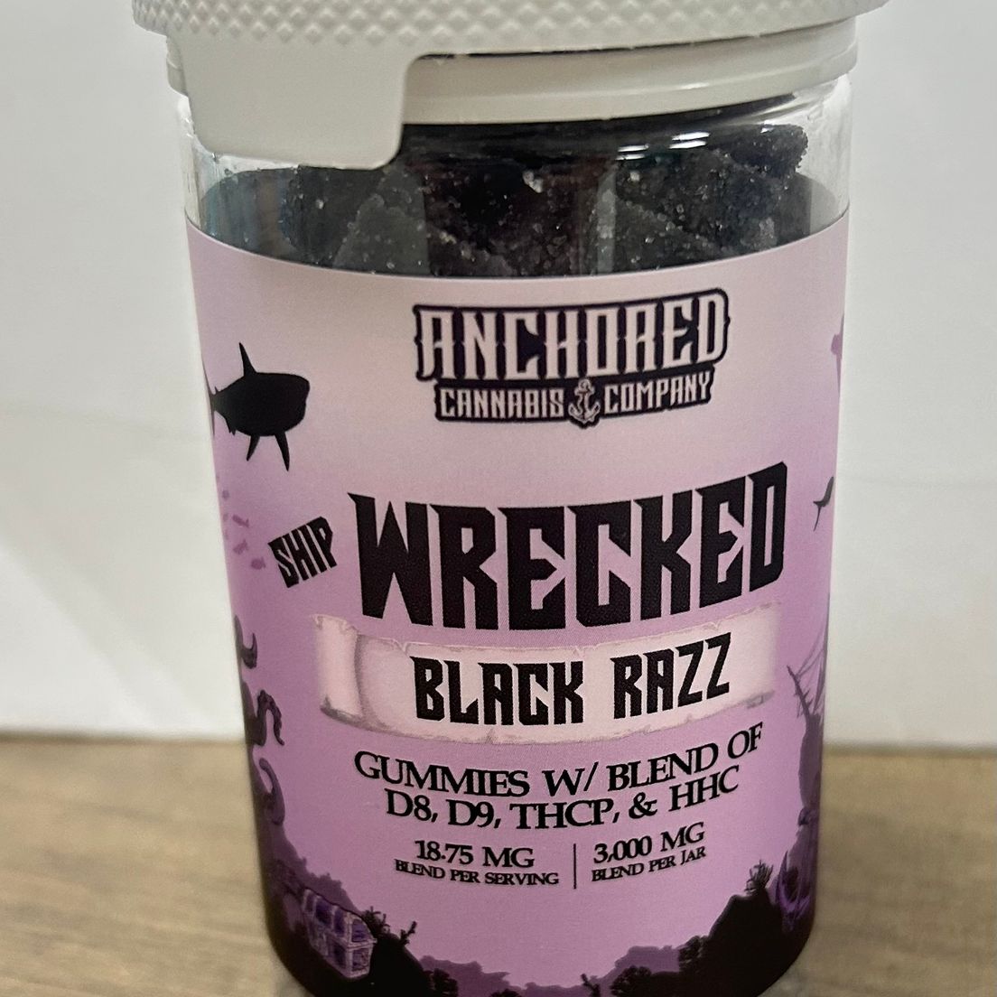 Anchored Shipwrecked Gummy's - Black Razz