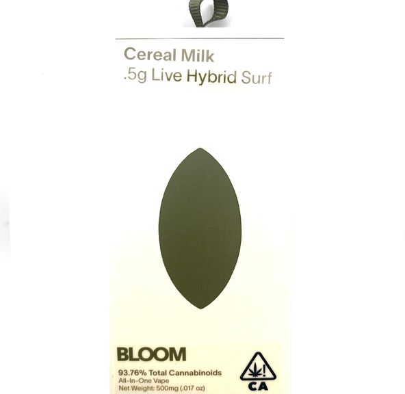 BLOOM - Live Resin - Cereal Milk - Disposable - 0.5g